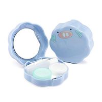 Adorable Pig Face Contact Lens Travel Case with Accessories and Mirror