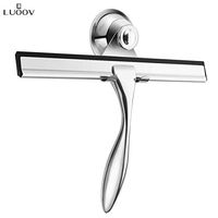 Shower Squeegee for Shower Doors, Bathroom, Window and Car Glass - Stainless Steel Glass Squeegee Window Squeegee Clean Tools (10 Inches)