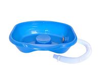 ZQXFP LYX@ Flat-Bed washbasin, Plastic washbasin on Bed, Elderly Patient Lying in Bed, Child Pregnant Shampoo, Blue Nursing Bed