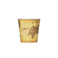 Karat C-K510 (Atlas) 10 oz. Paper Hot Cups Atlas Print (Case of 1000)
