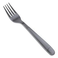 GEN Wrapped Cutlery, 7 1/4" Fork, Heavyweight, Black, 1000/Carton