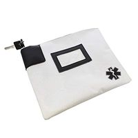 MonMed Locking Storage Box Medicine Box Pill Organizer Travel Medicine Bag with Lock and Key Lock Bag Pouch in White