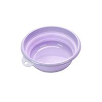 WUZHONGDIAN Folding Washbasin, Children's Outdoor Travel Washbasin, Portable Travel Compression Basin, Laundry Tub, Purple Trumpet Ice buckets, dining and entertainment, home kitche