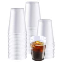 Majestic Settings Hard Clear Plastic Party Tumblers/Cups (100, 7oz Round)