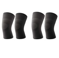 Knee Sleeves, 2 Pairs, Lightweight Knee Brace Fit for Men & Women, Knee Compression Sleeves Support for Pain Relief, Joint Pain, Arthritis, Running, Sports, Meniscus Tear, Injury Recovery, Black XXL