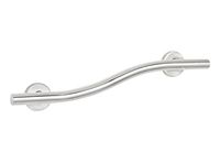 Seachrome Bathroom Grab Bar, 24 inch Stainless Steel, Wave Bar, 1 1/4 inch Diameter, Handicap Grab Bar, Safety Rail, White Powder Coat