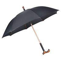 Elderly Umbrella Automatic Switch Crutches Umbrella Separable Reinforce Crutches Umbrella Elderly Walk Walking Stick Umbrella Mountaineering Aid Rehabilitation Umbrella,Black