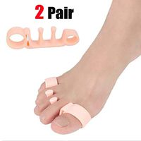 2 Pairs of Orthopedic Bunion Corrector 2.0 Toe Separators Elastic Straighteners Spacers