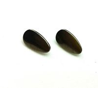 Titanium Nose Pads 12mm Teardrop Screw-in or Push-in by Lobo (Screw-in MOUNTING)