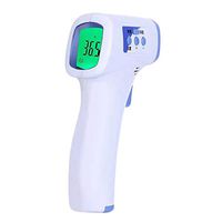 owhelmlqff Digital Infrared Body Forehead Thermometer Temperature Meter Non-Contact Digital Health Monitors for Fever Ear and Forehead Blue