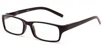 The Vancouver Unisex Vintage Retro Square BIFOCAL Readers + 1.75 Black