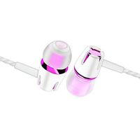 USB Type-C Plastic Earphone,FANTELIN Type-C Earbud Headphone Headse with Microphone Wired in-Ear Extra Bass Noise Cancelling Earphones for Huawei Samsung One-Plus (Purple) ¡­