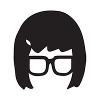 Bob's Burger Cartoon Tina Belcher Head Logo Vinyl Stickers Symbol 5.5" Decorative DIE Cut Decal for Cars Tablets LAPTOPS Skateboard - White Color