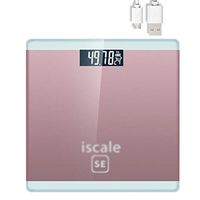 Zhang Xiao Hong Shop Digital Electronic scale human scale health scale rechargeable square portable tempered glass
