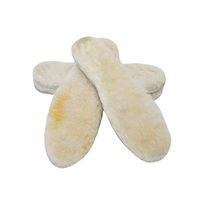 APELPES Sheepskin Replacement Insoles -Cozy & Fluffy Premium Sheepskin Insoles Fleece Inserts – 2 Pairs (Men's 13 D(M) US, White)