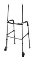 Drive Medical Lift Walker with Retractable Stand Assist Bars, Gray