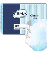 Tena Classic Adult Incontinent Brief Tab Closure Disposable Heavy Absorbency, Large Total of 25 Diapers