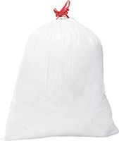 Max-Tough Tall Kitchen Bags 13 Gal. Draw-String Trash Bags, Star Sealed Coreless Rolls with Draw String Closure | White (50)