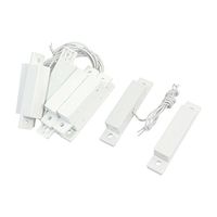 eDealMax 5 Set No Puerta de seguridad Con conexión de Cable contacto de la Ventana alarma magnética interruptor de láminas