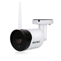SV3C Outdoor WiFi Camera, 1080P HD Wireless Security Camera, Waterproof Surveillance CCTV IP Camera with Two Way Audio, IR LED Motion Detection Night Vision Camera, Support Max 128GB SD Card