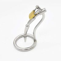 HZS Male Stainless Steel Chāstity Device urethral Tube Pēnīs Lock T-Shirt (Size : 50mm)