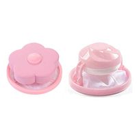 Fullfun Floating Pet Fur Catcher Filtering Hair Removal Device Wool Laundry Cleaning Filter Bag Supplies (Pink)