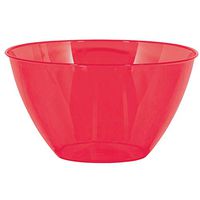 Apple Red Swirl Plastic Bowl | 24 oz.
