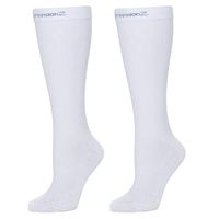 CompressionZ Compression Socks for Men & Women - 30 40 mmHg Graduated Medical Compression - Travel, Edema, Diabetics - Swelling in Feet & Legs - M, White
