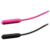 USLIEAN Inflatable Silicone V-íbráting Péniś Plug Urethrál Sounds Cátheter Sȯunding Cage Cap Male Peṅis Insert Device 100% Waterproof Dílatȯr Vibrating for Men Tubing Flexible Toy (Color : Black)