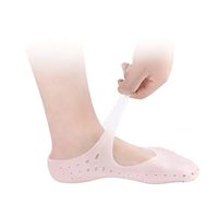 Healifty Silicone Sport Socks Yoga Socks (Size L White)