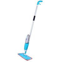Sdoveb Multifunction Water Spray Mop, CXhome Microfiber Mop for Home Wood Floor Tile Floors (Including Mop Handles, Bottle, 1 Mop Pad, Mob Head, Strengthening Bar) (Blue)