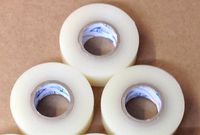 Hockey Tape: Clear Vinyl Shin Pad 1 Inch X 30 Yds - 3 Rolls