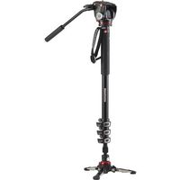 Manfrotto Xpro Aluminum Video Monopod with 2-Way Video Head, Black (MVMXPROA42WUS)