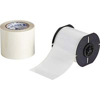 Brady B30C-4000-483WT-KT Polyester with Polyester Over Laminate Continuous Tape, 100' x 4", White