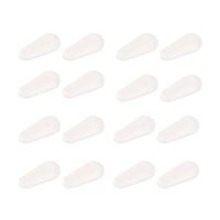 8 Pairs Black Silicone Eyeglasses Nose Pads - Water Droplet Shape Non-Slip 1.8 mm Adhesive Silicone Sunglasses Nose Pads