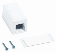 M101SMB-B-262 - Uniprise M101 Type Surface Mount Box, single port white