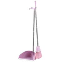 Household Broom, Thickened Plastic Dustpan, Combined Set Sweeping Broom Soft Fur, Light Powder Broom + Dustpan Combination Belt Scraping Teeth