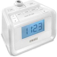 Time Projection SoundSpa Digital FM Clock Radio, White