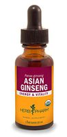 Herb Pharm Asian (Panax) Ginseng Liquid Extract for Energy and Stamina Support, Cane Alcohol, 1 Ounce