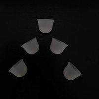 Jungle Care® Beanie Hat Shaped Comfortable CIC/ITC/ITE Silicon Ear Tip Domes, Could Fit a Par of RIC/RITE (Receiver in The Ear Canal) Models (L * 5pcs)