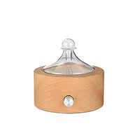 Essential Oil Aromatherapy Diffuser, Wood Base Waterless Nebulizer Diffuser for Home Spa