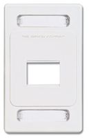 MX-FP-S-02-02 - Siemon 2-Port Single Gang Faceplate, White, Pack of 4