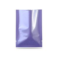 100Pcs Open Top Aluminum Foil Bag For Cosmetic Mask Soap Samples Pack Heat Seal Mylar Foil Vacuum Pouch Food Grade Storage Bag Accessories Packaging Bags (Shiny Purple, 7x10cm (2.76"x3.94"))