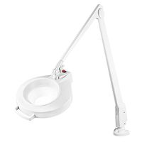 Dazor Circline Clamp Mount 42-Inch Magnifier 11-Diopter 3.75X - White