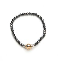 Gold and Black Stretch Magnetic Bracelet (7)