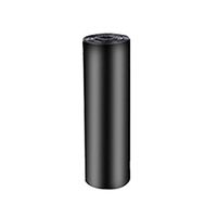 Slendima 100 Pcs Solid Color Disposable PE Trash Bags,Home Office Thickened Garbage Rubbish Waste Trash Bags Black