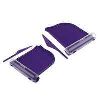 2 Pcs Counting Tray with Spatula, Pill Counter,Cutter for Pharmacy to Count Meds/Tablets (Purple)