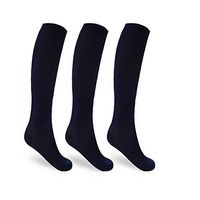 Unisex Compression Socks (Navy-3 Packs, Small/Medium)