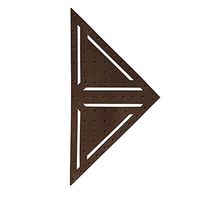 GHHZZQ Bathroom Rugs Non-Slip Splice Bathtub Mat Hollow-Carved Design PVC Foot Pad Shower WC Kitchen, 5 Colors, 1.5 cm Thick (Color : Brown, Size : 16-Tiles)