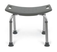 Medline MDS89740KD Knockdown Aluminum Bath Benches without Back (Pack of 2)